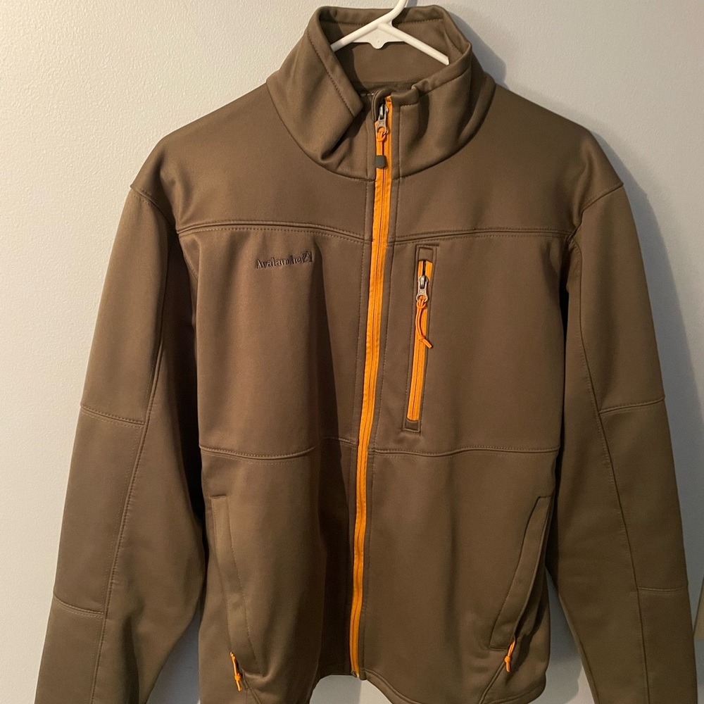 Avalanche Olive Jacket with Orange Accents